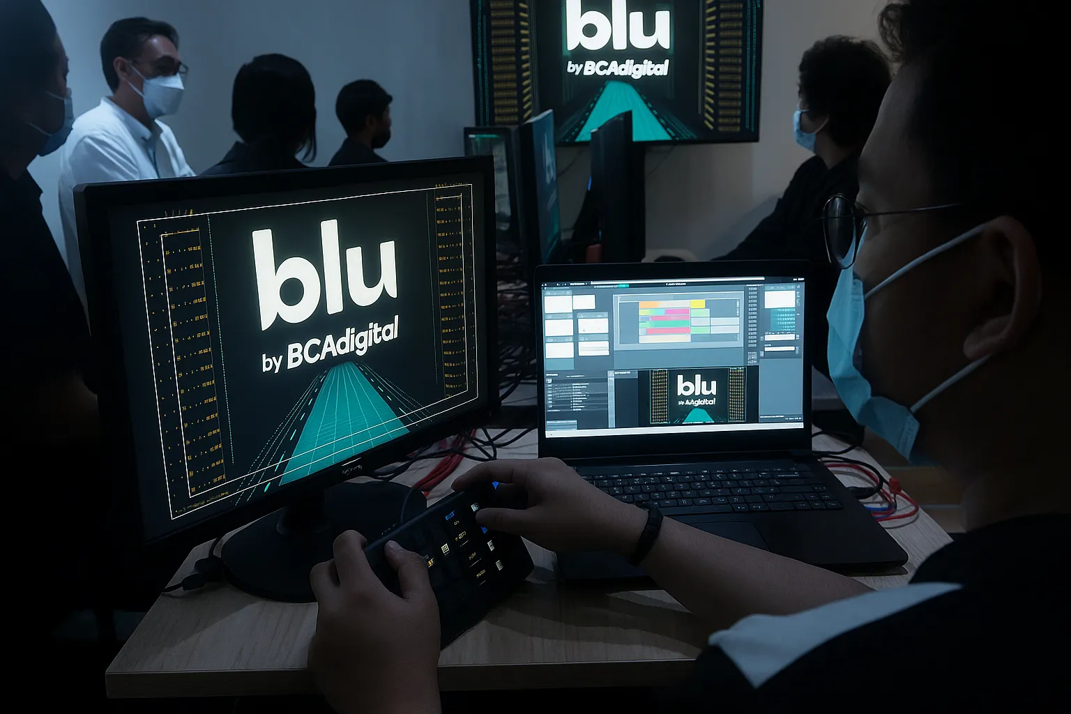 Live streaming event profesional dengan dukungan lighting yang baik