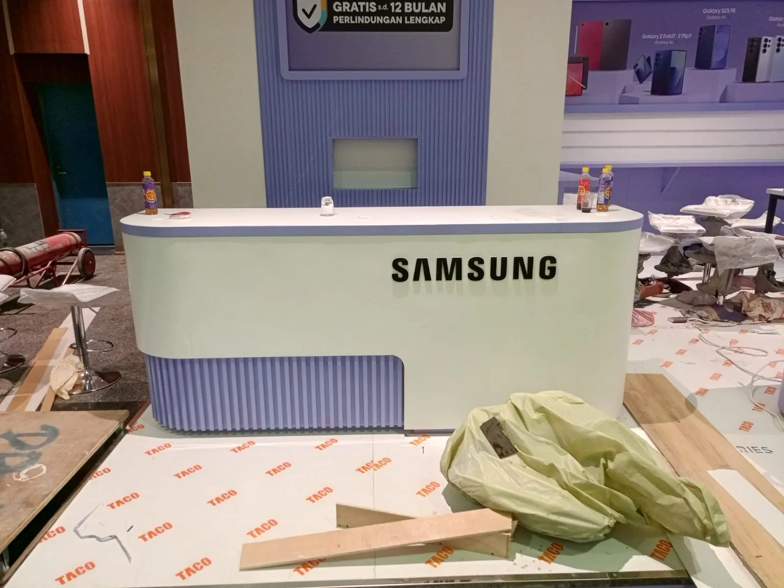 Produksi Booth Samsung Kemayoran bersama Art Project Media