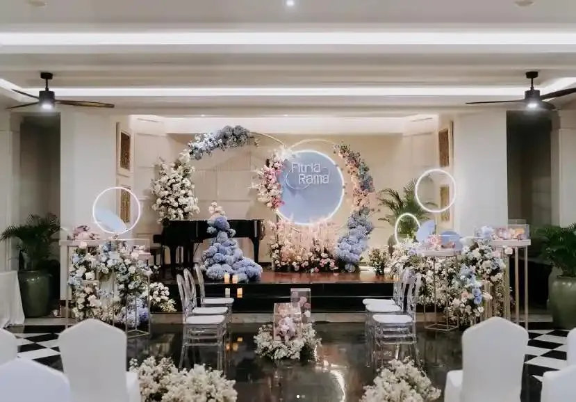 Dekorasi wedding minimalis premium dengan sentuhan elegan